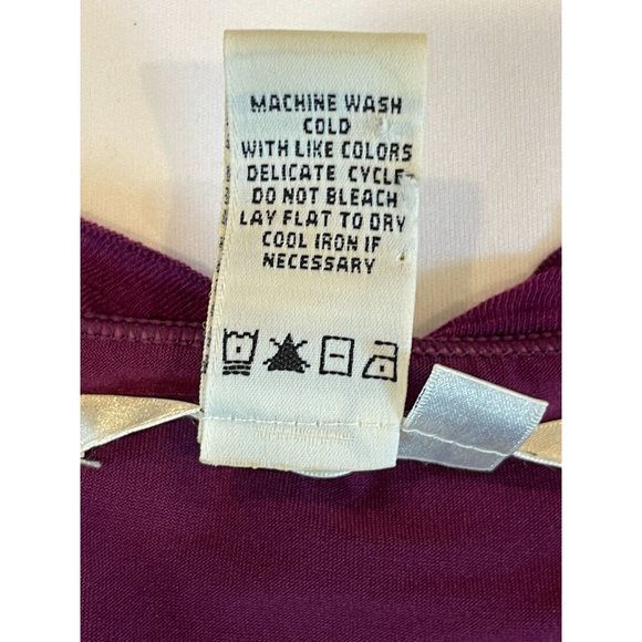 Max Studio Womens Sheath Dress Textured Shutter Pleat Sleeveless Purple SZ Small - Picture 6 of 6